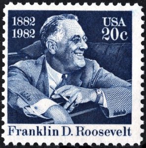 SC#1950 20¢ Franklin D. Roosevelt Single (1982) MNH