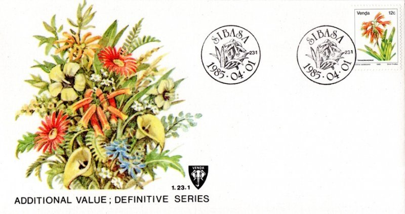 Venda - 1985 Flowers 12c FDC SG 14c