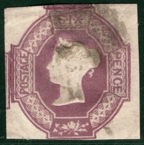 GB QV EMBOSSED Stamp SG.58 6d Mauve (1854) Used Cat £1,000- {samwells}REDG108