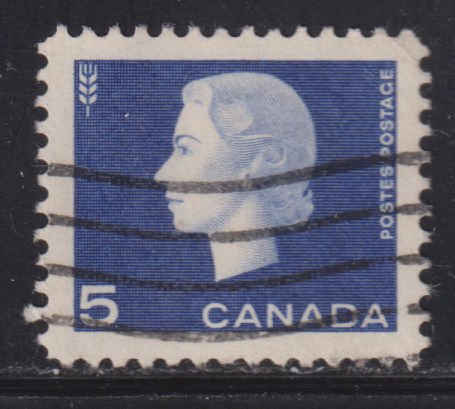 Canada 405 Queen Elizabeth II Cameo 5¢ 1963