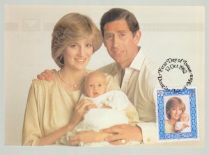 Isle Of Man 1982 - Royal Birth Maxicard