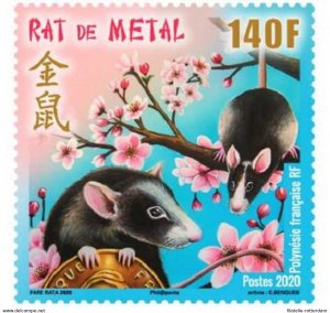 French Polynesia 2023 - Chinese Horoscope. Year of the Rat.