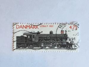 Denmark - 1991 – Single Train Stamp – SC# 935 – Used