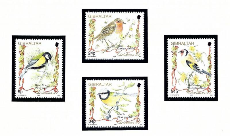 Gibraltar 668-71 MNH 1994 Birds