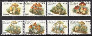 Ghana 1239-1248 Mushrooms MNH VF