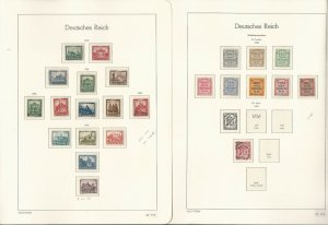 Germany Stamp Collection on 9 Hingless Lighthouse Pages, 1925-1932, JFZ