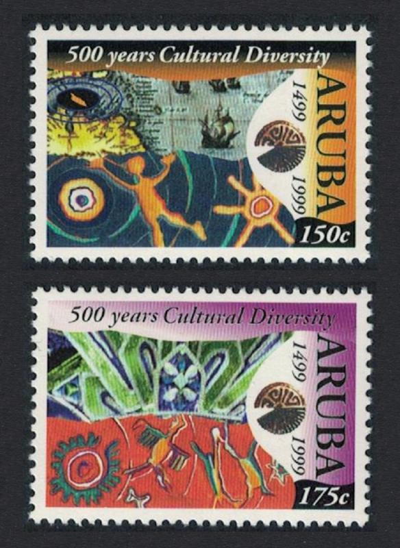 Aruba Columbus 500 Years of Cultural Diversity 2v SG#244-245