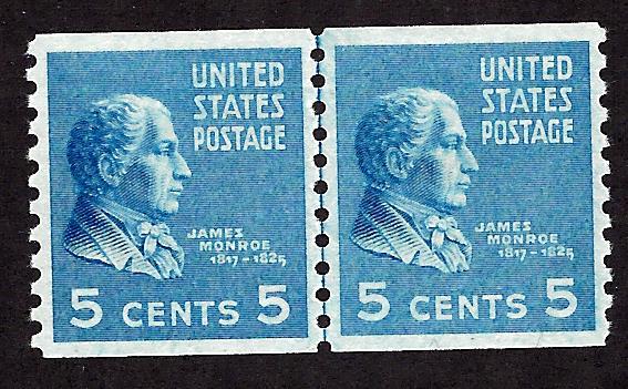 845 Line Pair Mint,OG,NH.. PSE Graded 95.. SMQ $150.00