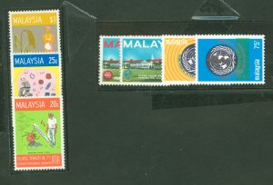 Malaysia #35-6/101-102/138-140 Mint (NH) Single (Complete Set)