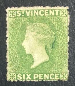 MOMEN: ST VINCENT SG #26a 1878 WMK UPRIGHT MINT OG H £700 LOT #61476