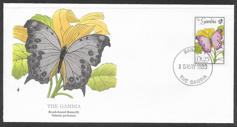 Gambia Brush Footed Butterfly 1989 L180