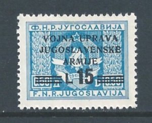 Yugoslavia Istria & The Slovene Coast #49 NH 50p Arms of Fed. People's R...