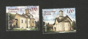 BOSNIA-SERBIA-MNH-SET-MONASTERY-2018.