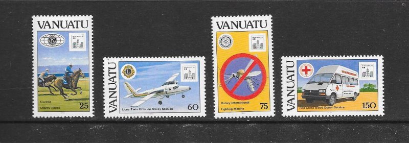 VANUATU #623-6  SERVICE ORGANIZATIONS   MNH