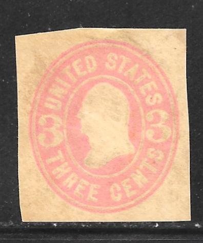 USA U59: 3c Washington, cut square, unused