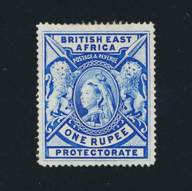 BRITISH EAST AFRICA 1901, 1Rs BRIGHT ULTRA, VF MLH SG#92b CAT£550 (SEE BELOW)