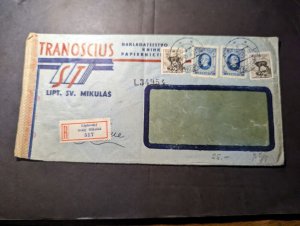 1943 Registered Slovakia Cover Liplovsky Tranoscius ST