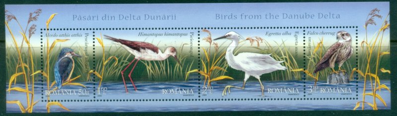 Romania 2009 Birds of the Danube Delta MS MUH