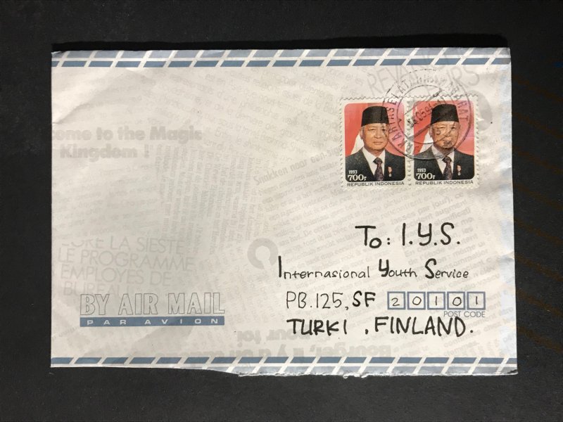 Indonesia #780//B242 Cover to Finland (1970-1999)