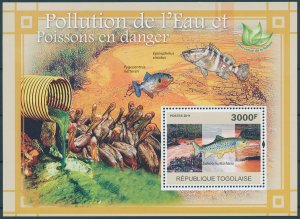 Togo 2011 MNH Environment Stamps Pollution Water Fish Fishes Conservation 1v S/S