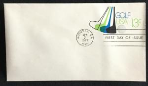 US #U583 Unused FDC Entire Envelope Golf SCV $1.50 L21