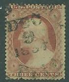 USA SC#25 Washington, 3c, type I, date cancel