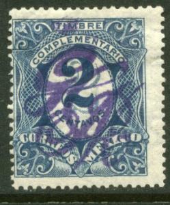 MEXICO 382 2cts LARGE MONOGRAM REVOLUT OVERPNT UNUSED (245)