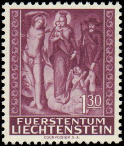 Liechtenstein #391-393, Complete Set(3), 1964, Never Hinged