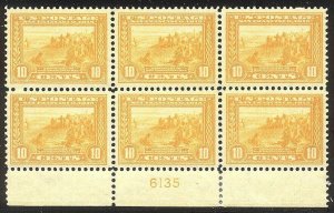 U.S. #400 CHOICE Mint XF/SUP Plate Block - 1915 10c Pan-Pacific