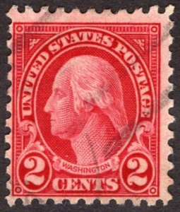 1924, US 2c Washington, Used, Sc 583