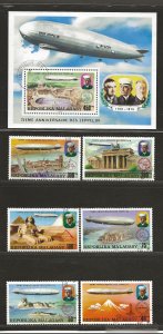 MALAGASY SC# 545-8+C158-60   FVF/CTO