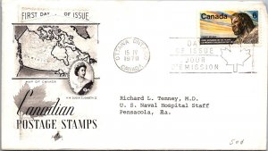 Canada 1970 FDC - Canadian Postage Stamps - Ottawa, Ont - J9015