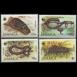 JAMAICA 1984 - Scott# 591-4 WWF-Boas Set of 4 NH