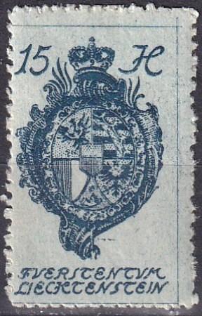 Liechtenstein  #34  F-VF Unused (SU7489)