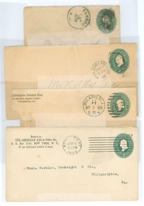 US U311 Entire envelopes included, one envelope damaged on left side