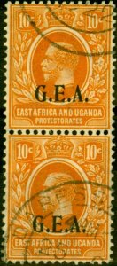 Tanganyika 1922 10c Orange SG73 Very Fine Used Pair (Variants Available)