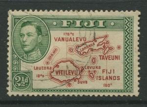 Fiji - Scott 134 - KGVI - Definitive - 1941 - Used - Single 2.1/2p - Stamp