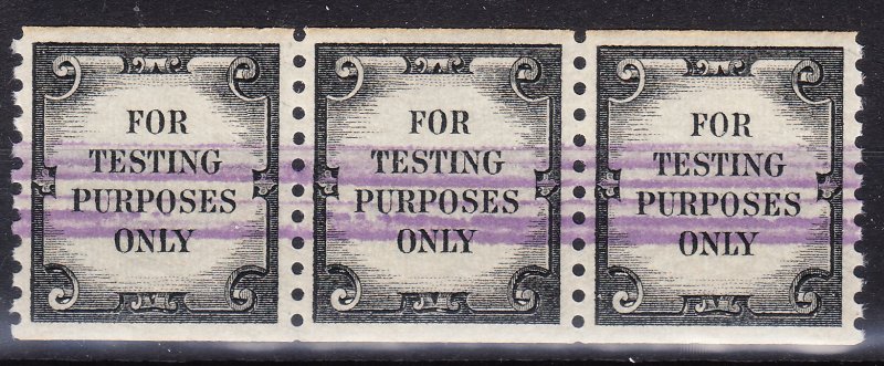 MOstamps - US #TD107d Mint DOG Strip of 3 - Lot # DS-1623