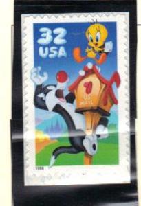 #3204a MNH single  32c Sylvester & Tweety 1998 Issue
