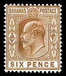 BAHAMAS  #47 EARLY DEFINITIVE ISSUE OF 1906 -  OGLH - VF - $30.00 (ESP#2935)