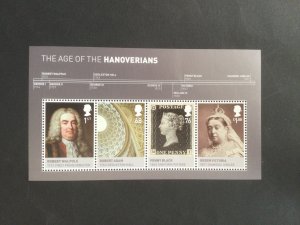 GB 2011. Kings & Queens (5th issue) House of Hanover. Mint minisheet MS3229.