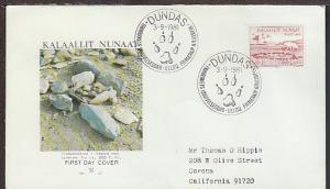 Greenland 1981 Typed FDC BIN 19341