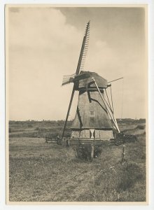 Postal stationery Netherlands 1946 Windmill - Wolvega