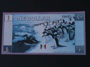 ​ANTARCTICA-1999-OVERSEA EXCHANGE NOTE $1 DOLLARS-UN-CIRCULATED-VF RARE