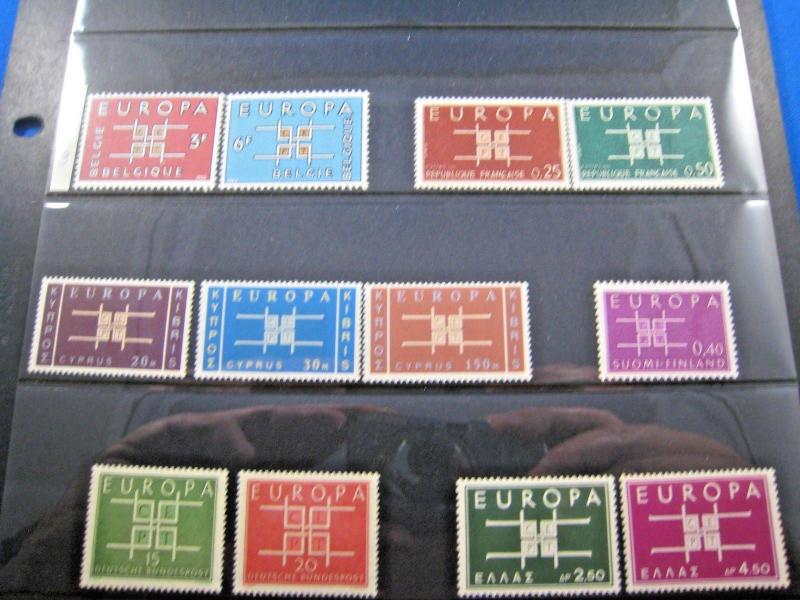 EUROPA/CEPT - 1963 - COMPLETE FROM 19 COUNTRIES - MNH        (kbe4)