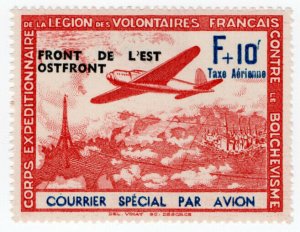 (I.B) France Cinderella : WW2 Pro-German Airmail 10Fr (LVF) Eastern Front