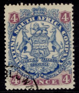 RHODESIA QV SG44a, 4d blue & mauve, FINE USED.