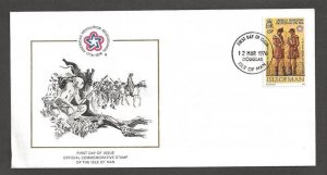 1976 American Revolution Bicentennial FDC Isle of Man