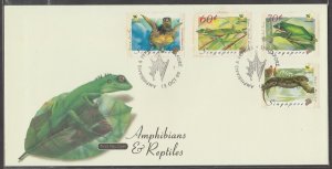 Singapore 1999 Amphibians & Reptiles series FDC SG#1006-1009