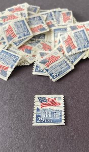 ~~Vintage Treasures ~~ Postage Stamps For Crafting: US Flag 29c; 50 Pieces